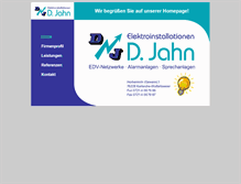 Tablet Screenshot of elektro-d-jahn.de